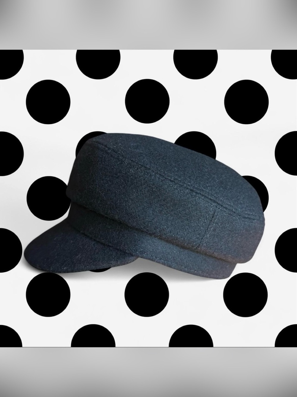Isabel Marant wool & polyester cap in black with cotton lining